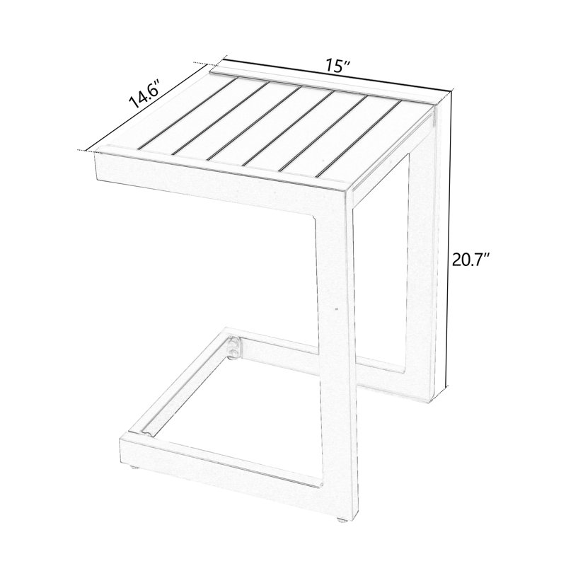 Wade Logan® 20.7'' Tall C Table End Table & Reviews Wayfair